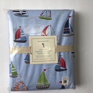Pottery Barn Hudson sailboat duvet cover fullqueen